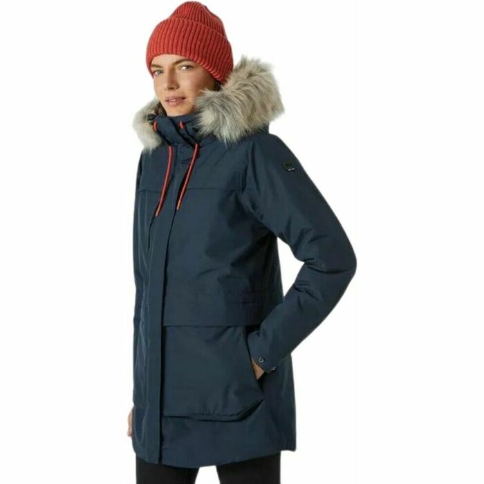 2023 Helly Hansen Womens Coastal Parka Jacket 54012 - Navy